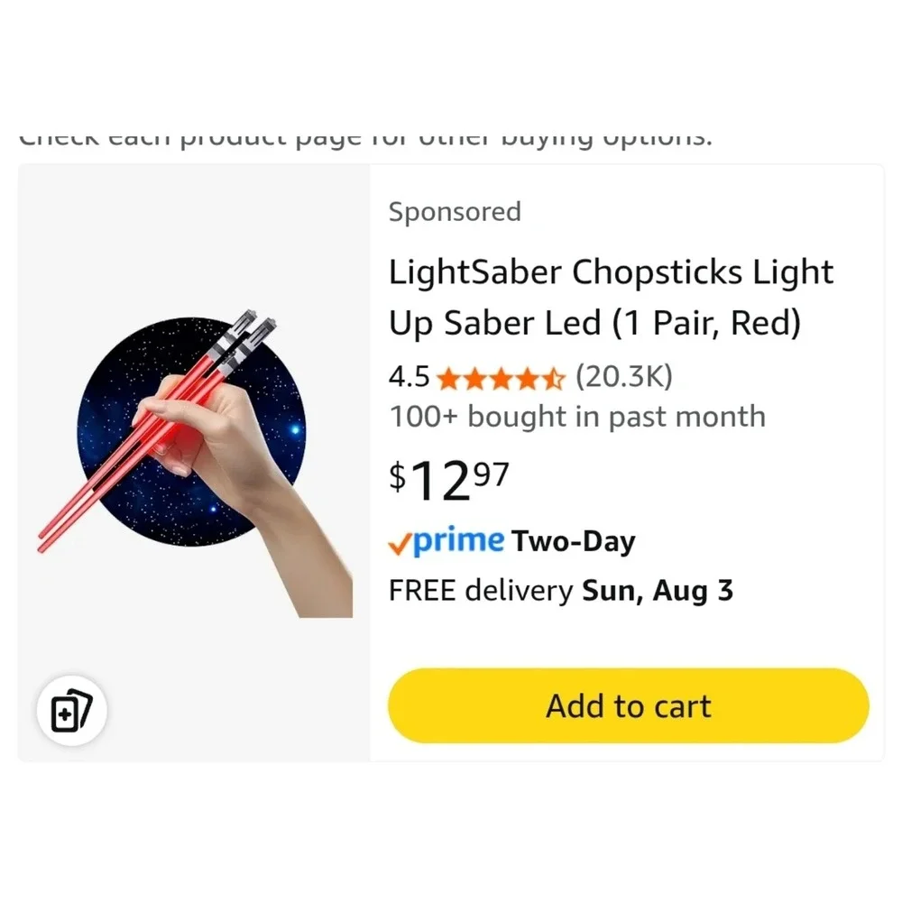 Lightsaber Chopsticks‎